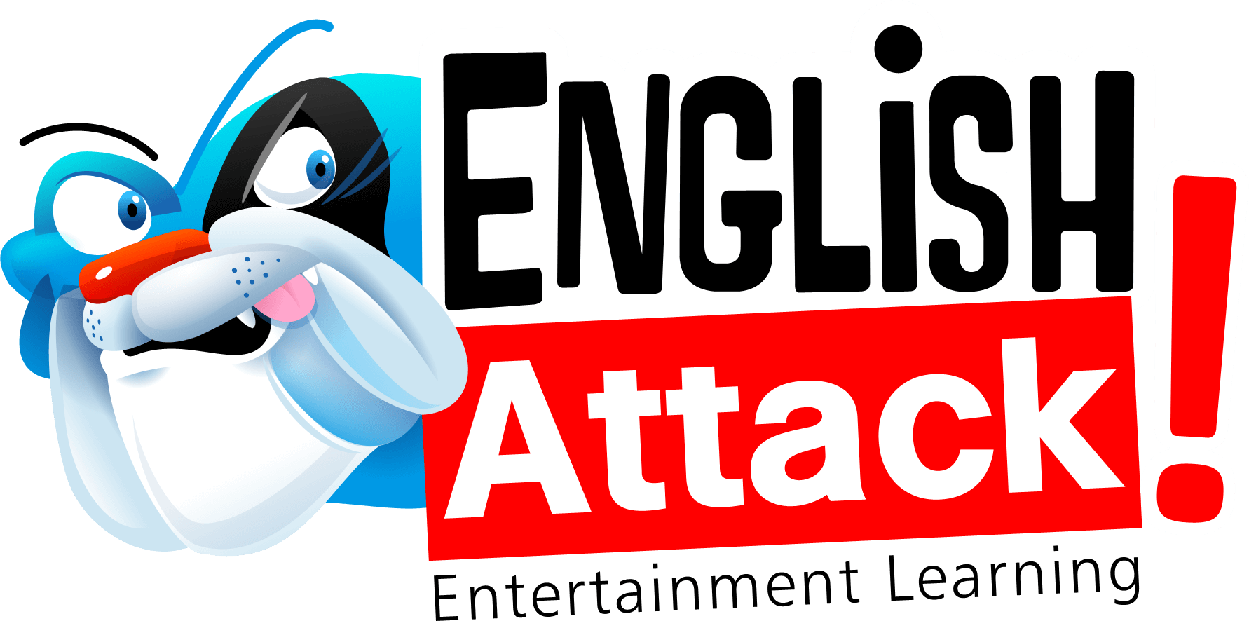 Attack logo png fun. English clipart practice english