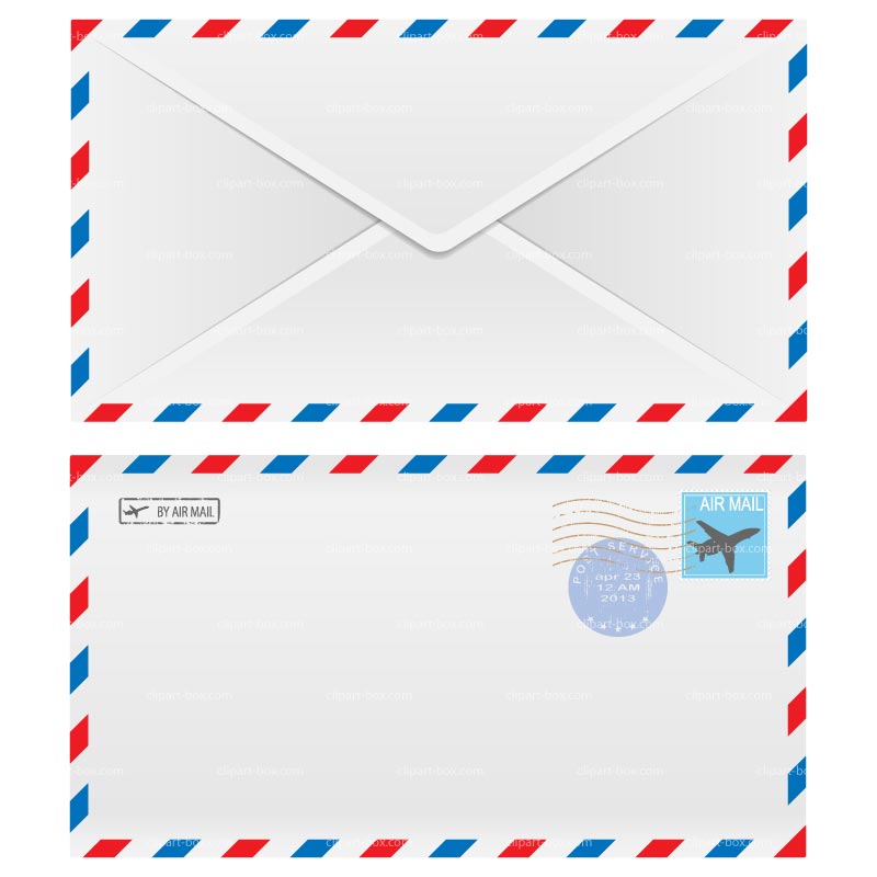 envelope clipart air mail