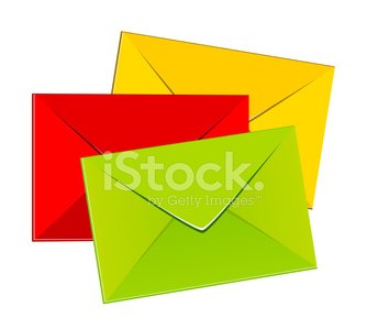 envelope clipart colorful