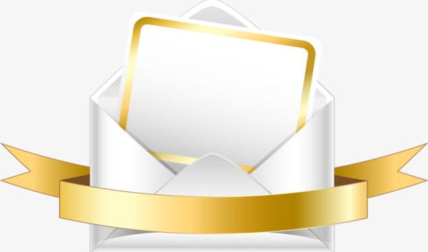 envelope clipart gold envelope