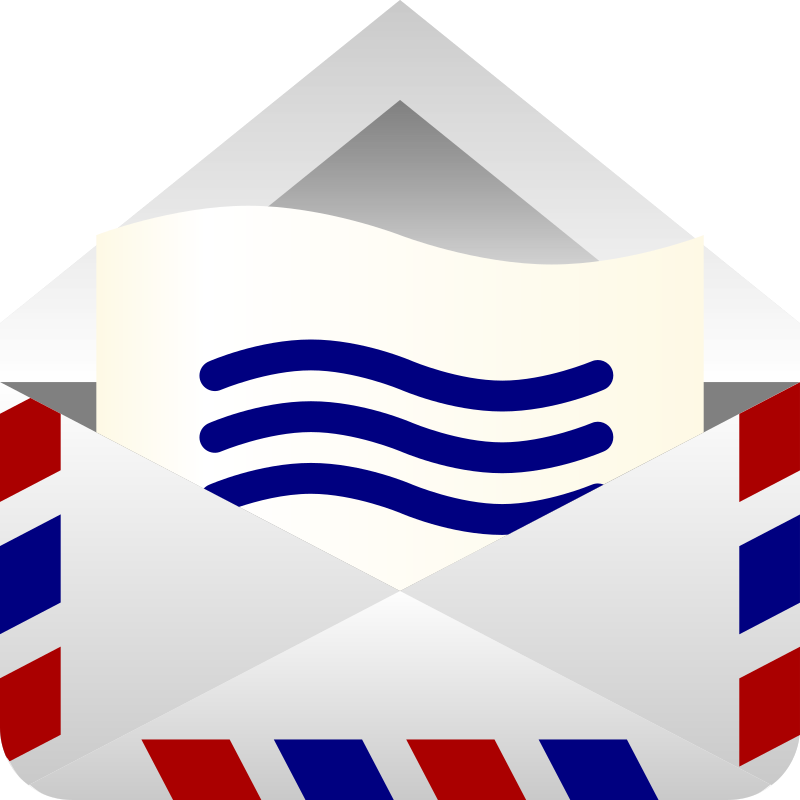 Mail clipart envelopeclip. Air envelope medium image