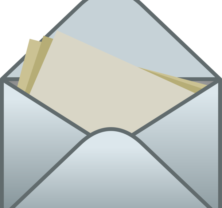 envelope clipart open letter