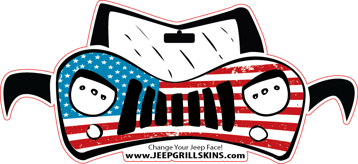 Jeepgrillskins customize your vehicle. Jeep clipart grille