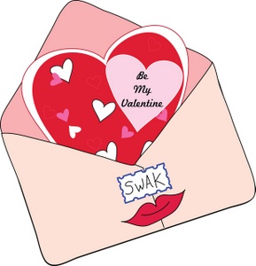 envelope clipart valentines