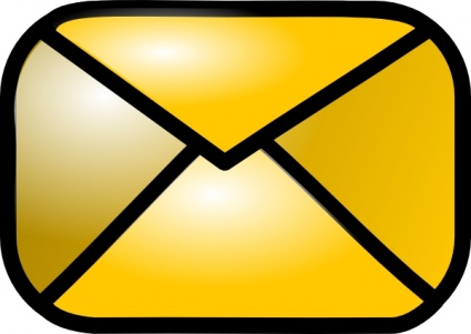 envelope clipart yellow envelope