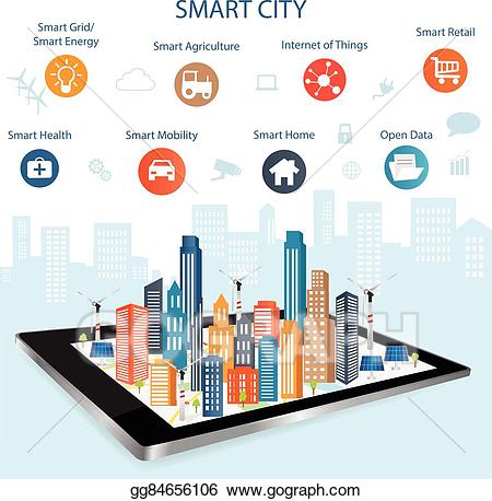 Clip art vector city. Environment clipart smart