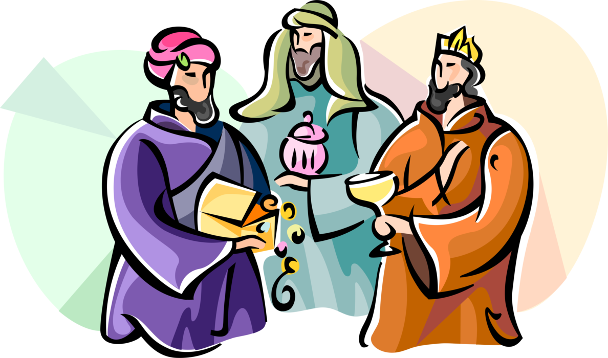 Epiphany clipart wise men. Three of vector image