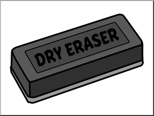 eraser clipart dry erase eraser