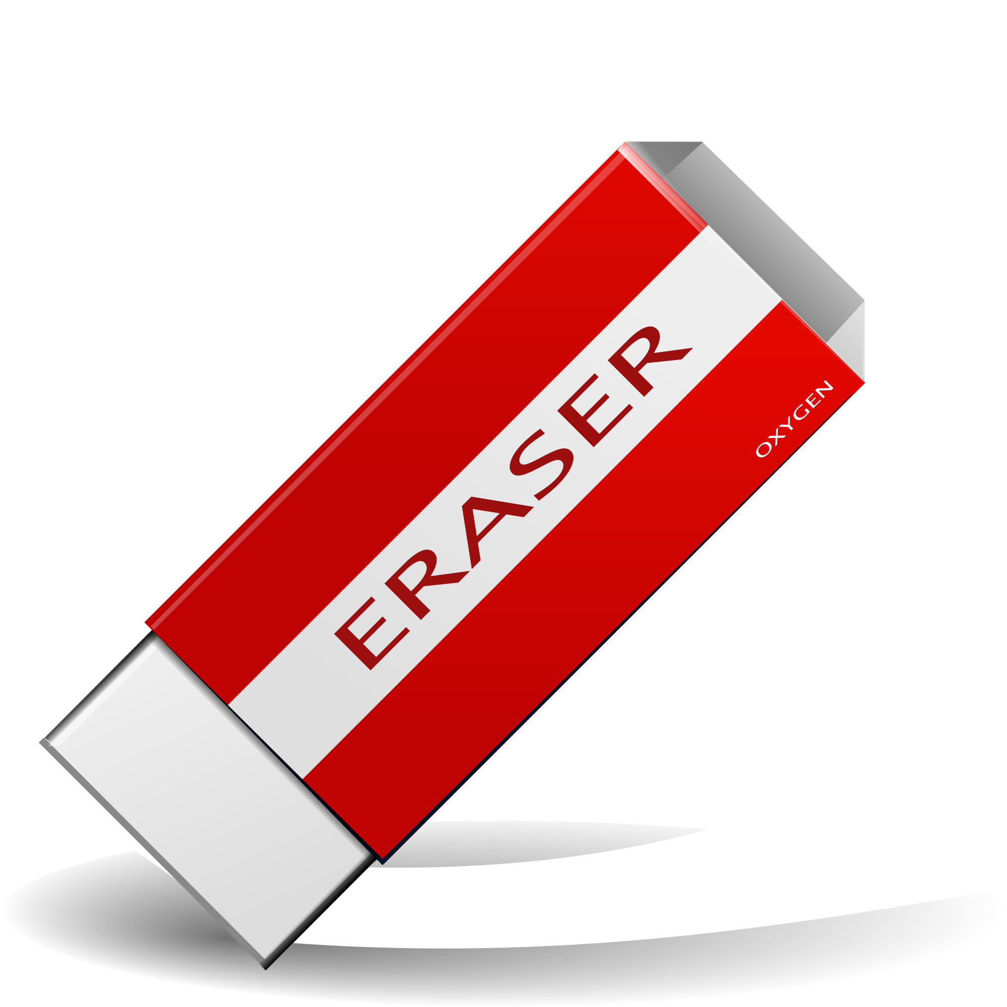red clipart eraser