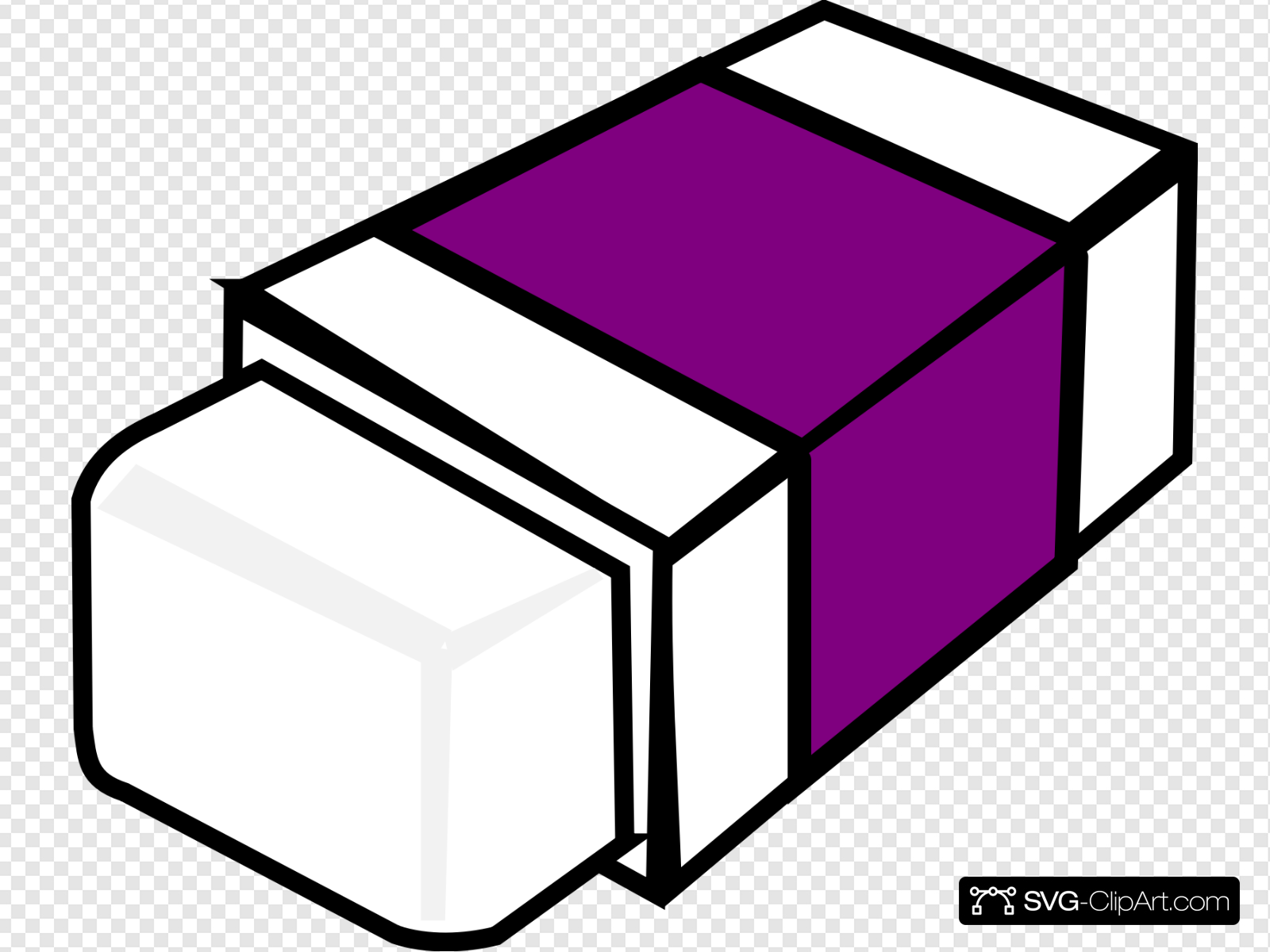 eraser clipart purple