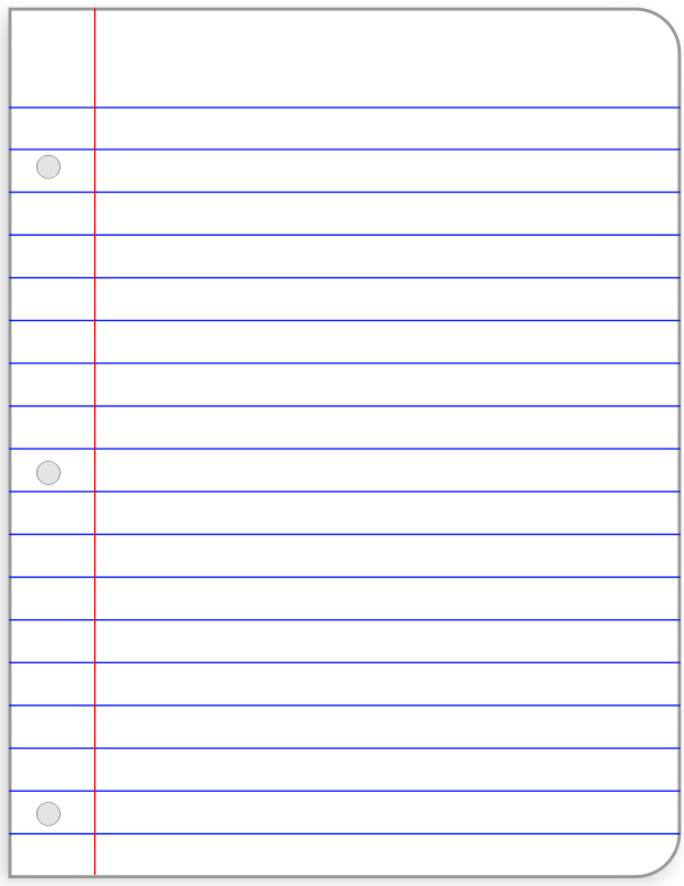 essay clipart lined paper