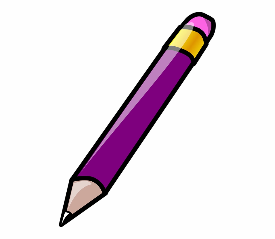 essay clipart purple pen