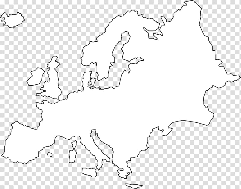 Geographic map illustration united. Europe clipart black and white