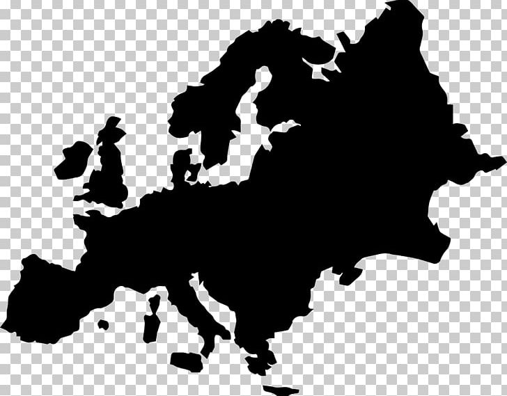 European union world map. Europe clipart black and white