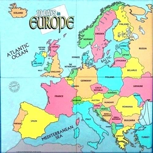 Europe clipart colored. Map labeled of as