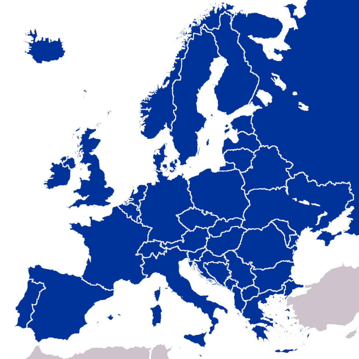 europe clipart shape