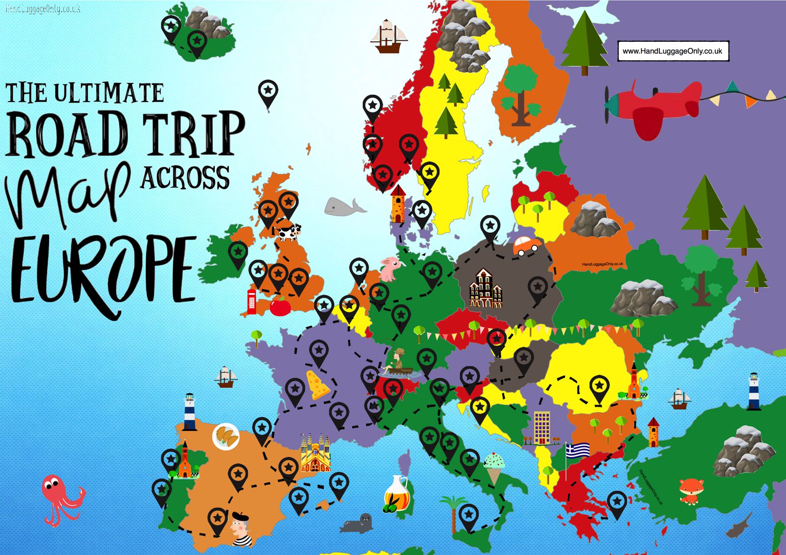 traveling clipart travel map