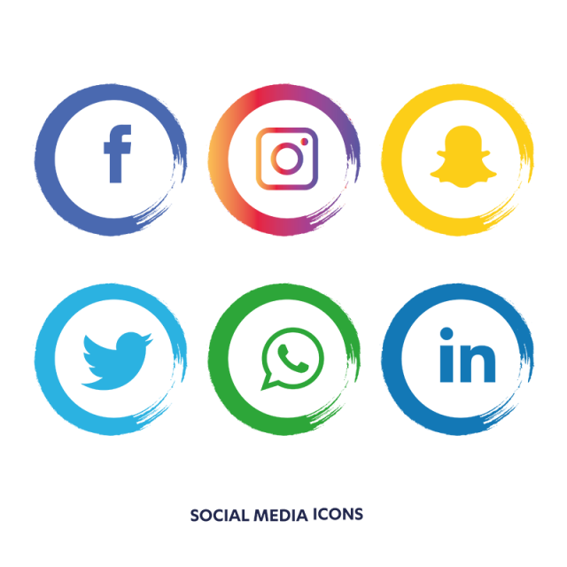 Evidence clipart icon. Social media icons set