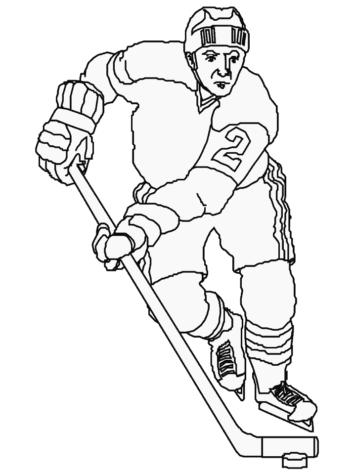Ice hockey coloring pages. Excavator clipart colouring page