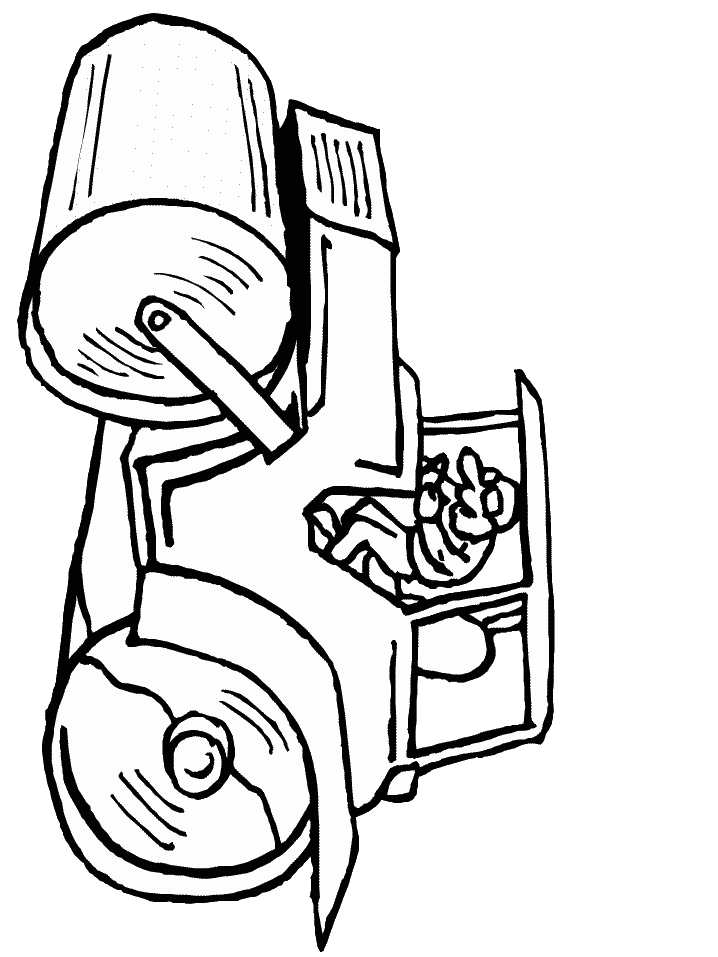 Kids n fun com. Excavator clipart colouring page