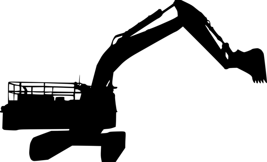 Excavator clipart file. Silhouette png free images