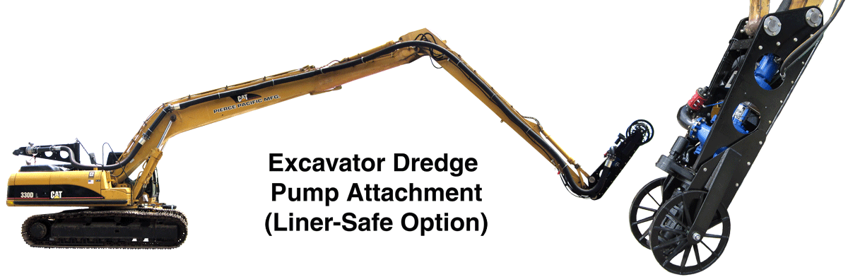 Excavator clipart mounted. Dredge pump attachment eddy