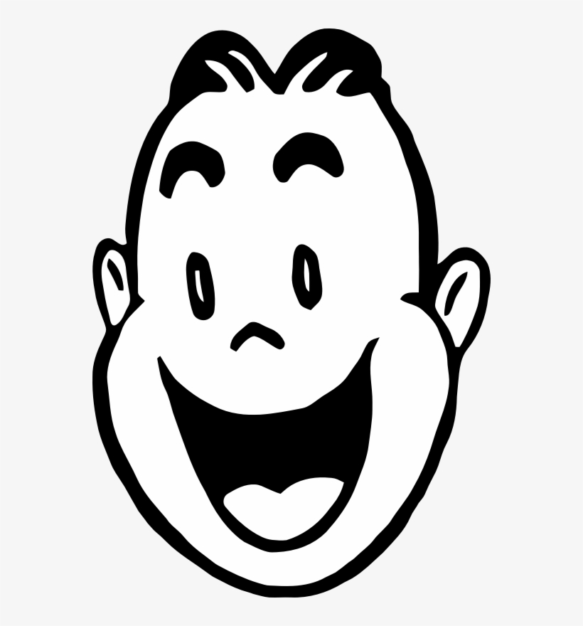 Excited clipart happy man. Face clip art drawing