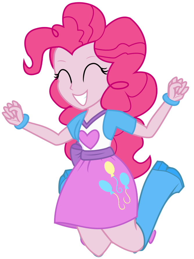 Excited clipart jumping girl. Image pinkie pie equestria