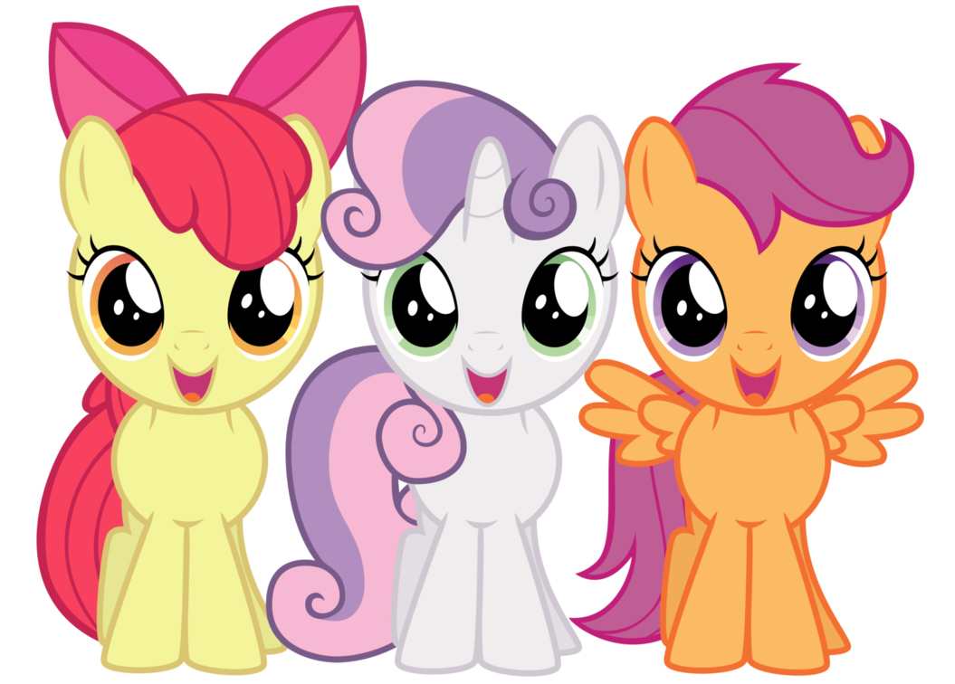Cutie mark crusaders by. Excited clipart lot friend
