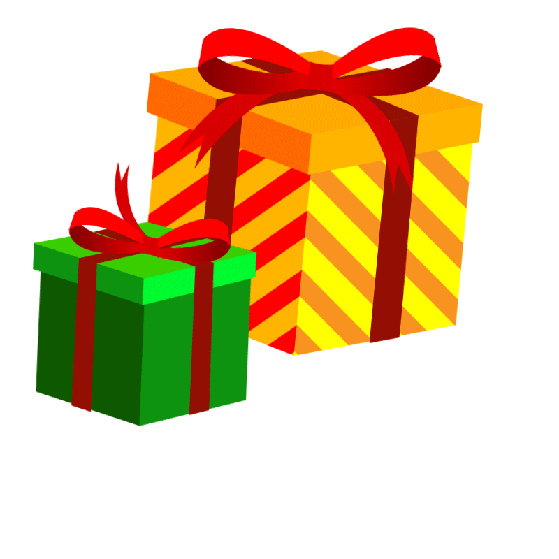 Present find make share. Excited clipart surprise gift