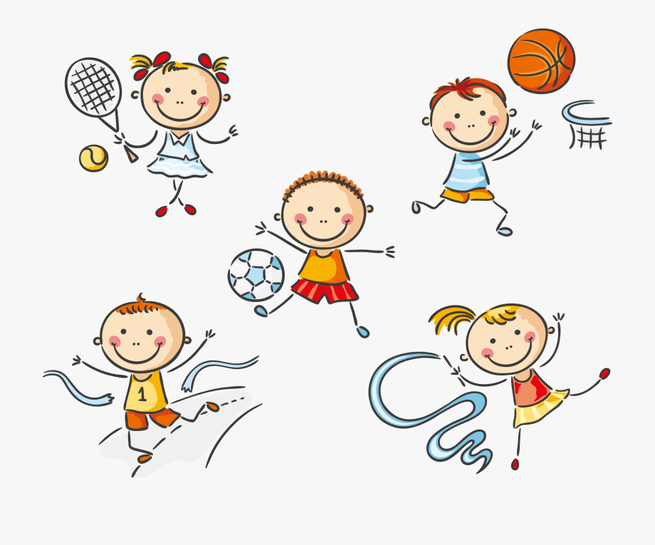 clipart kid exercise