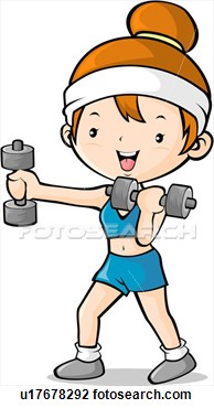 Exercise clipart girl exercise.  exercising clipartlook