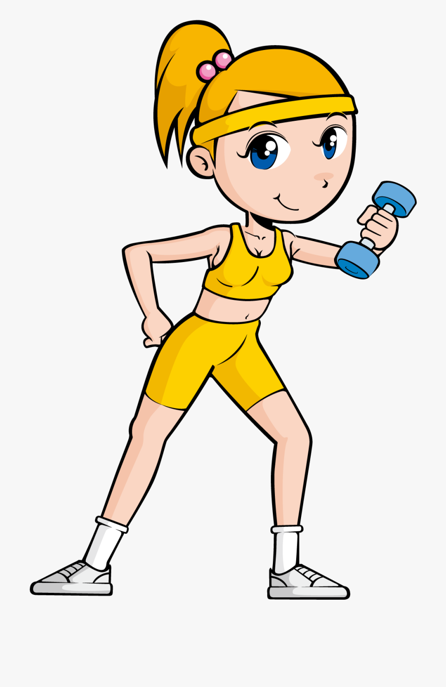 Cartoon fitness clip art. Exercise clipart physical energy