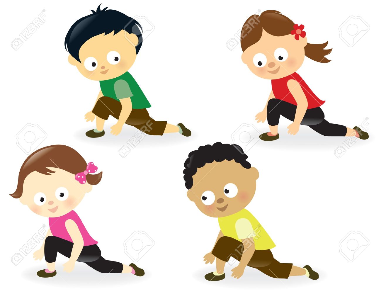 Exercise clipart preschool. Kids free download best