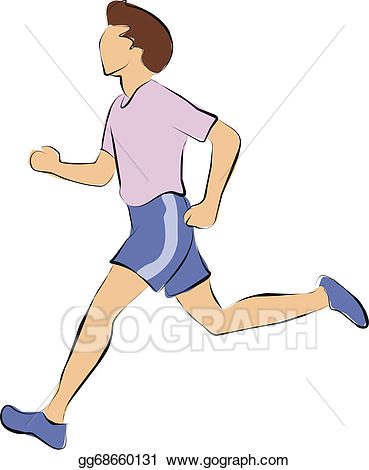 Stock illustration jogging is. Exercise clipart run