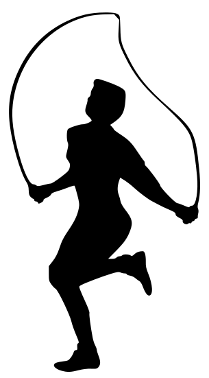 Exercise clipart silhouette. Free cliparts download clip