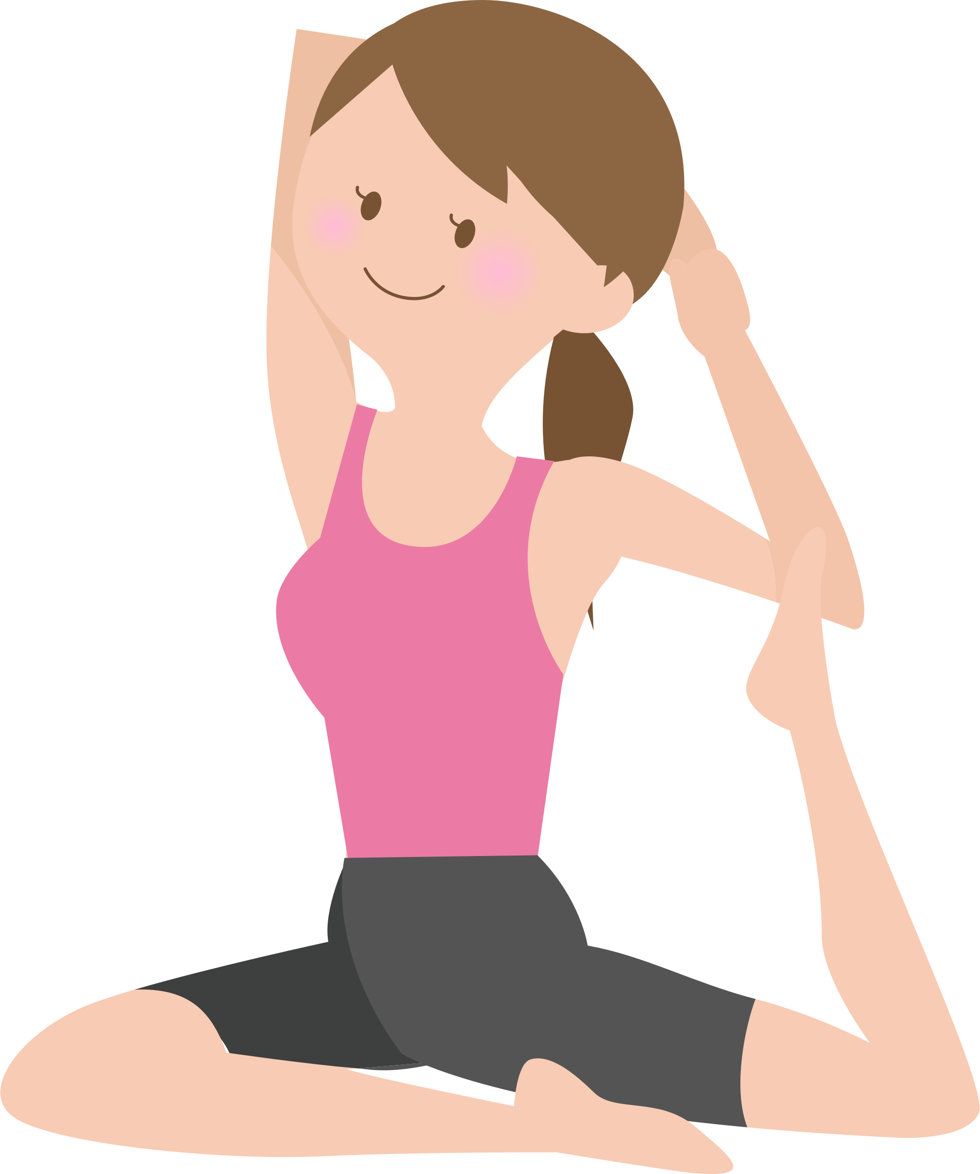 Exercise clipart stretches. Woman stretching big image