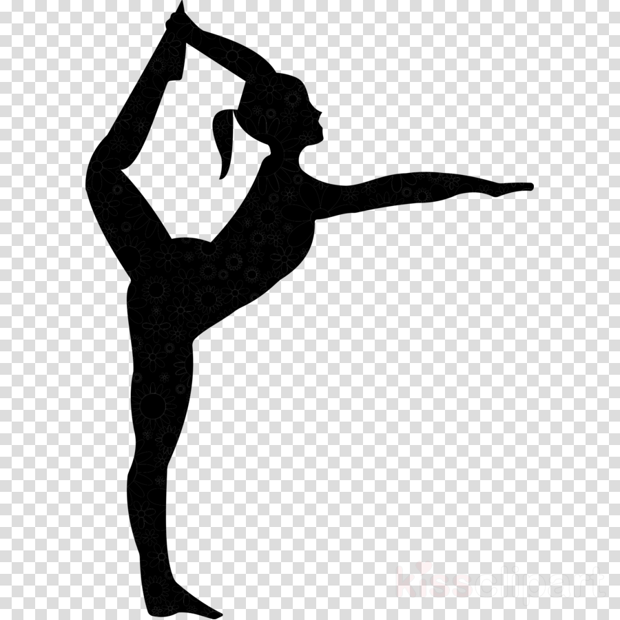 Exercise cartoon silhouette . Exercising clipart dance move
