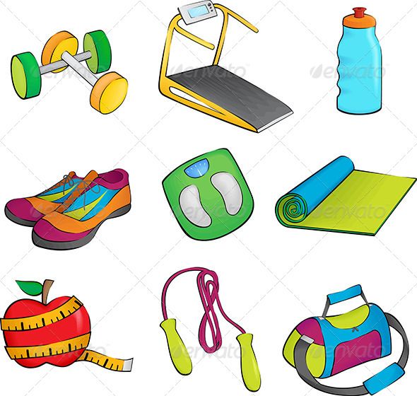 exercising clipart exercise equipment