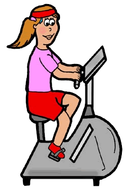 Exercising clipart exercise machine. Free download best 