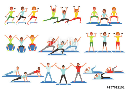exercising clipart healthy lifestyle exercise