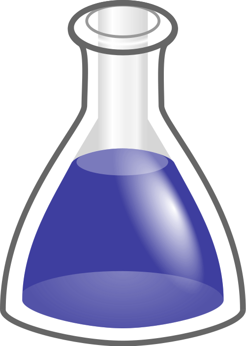 experiment clipart flask