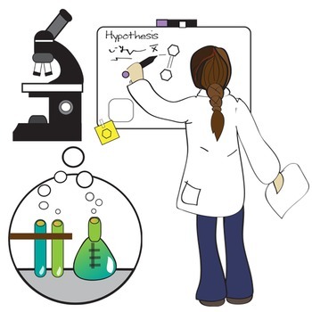 The scientific method clip. Experiment clipart lab work