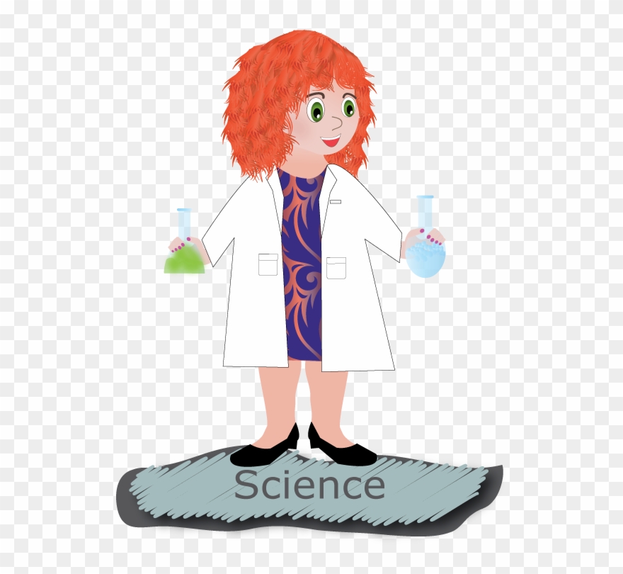 Experiment clipart lady scientist. Woman cartoon png download