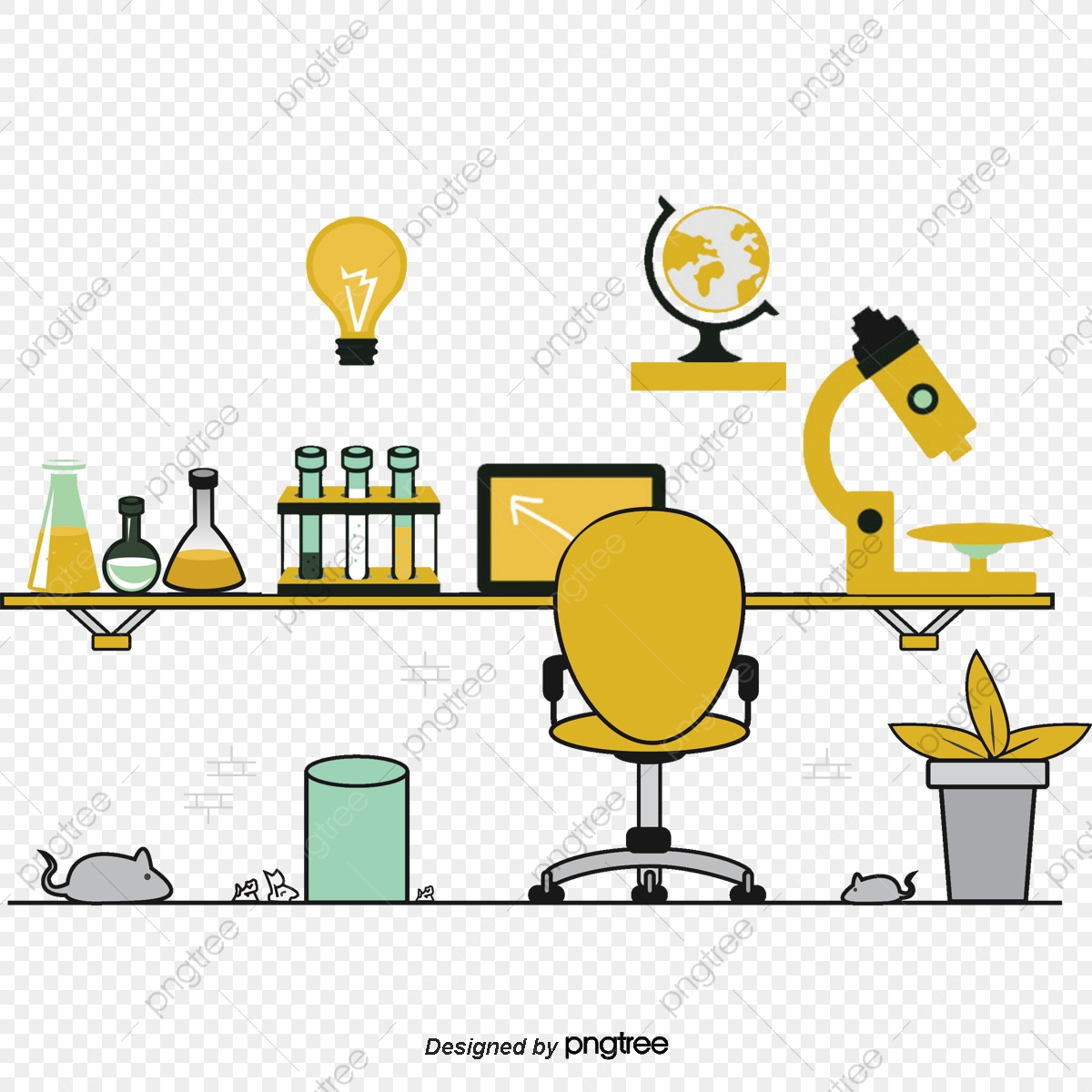 lab clipart messy