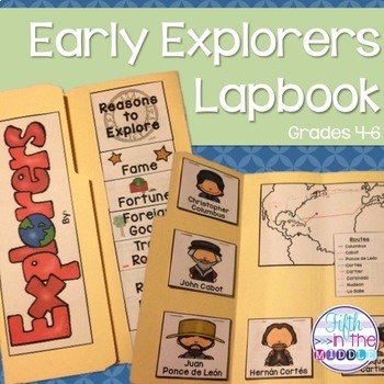 Explorer clipart america early. Explorers in lapbook interactive