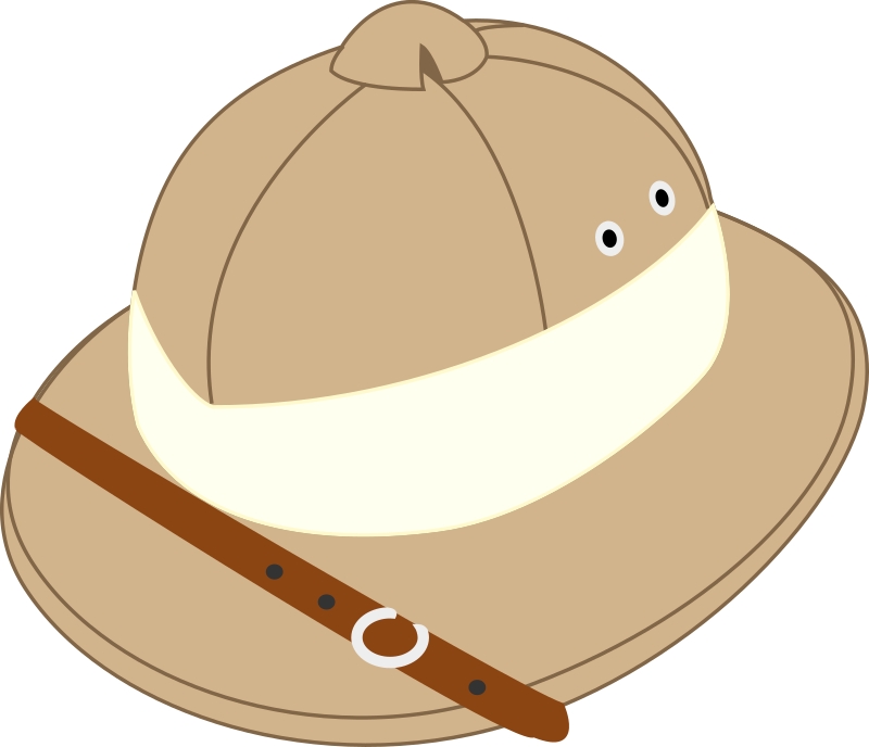 collection of safari. Hats clipart camping
