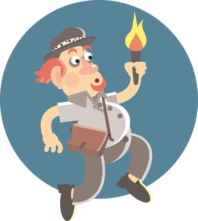 torch clipart flame