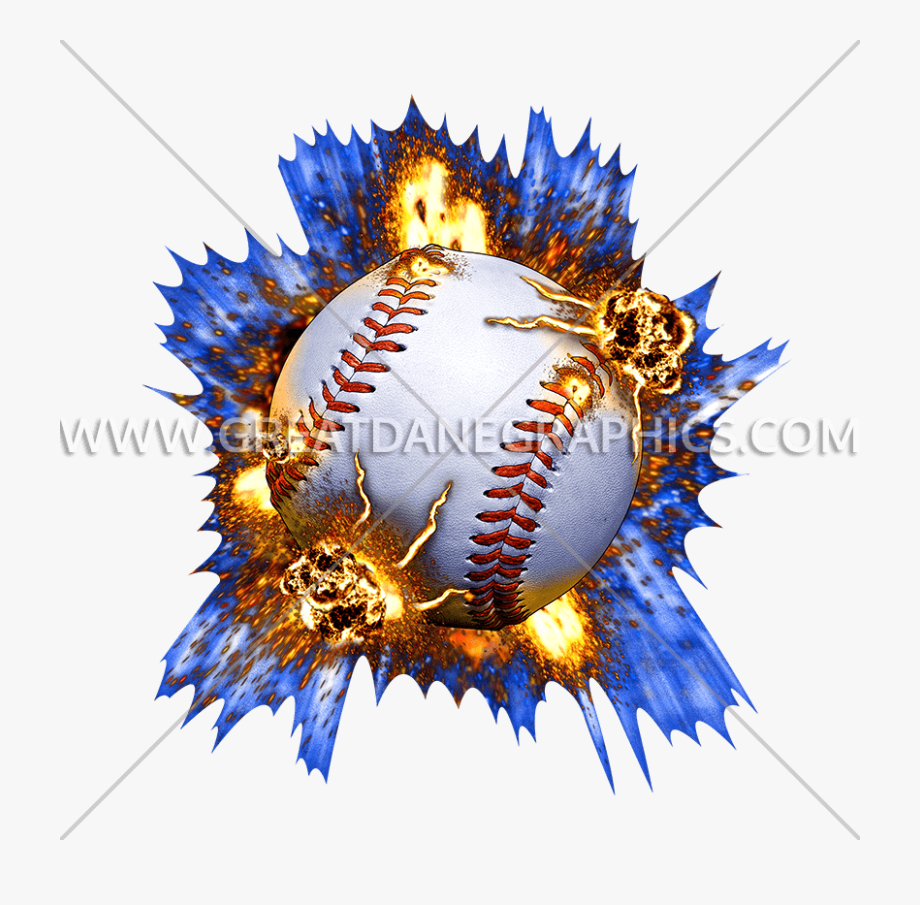 explosion clipart baseball