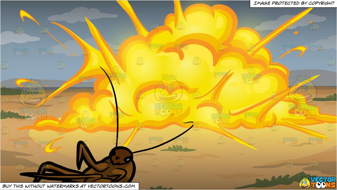 explosion clipart ground